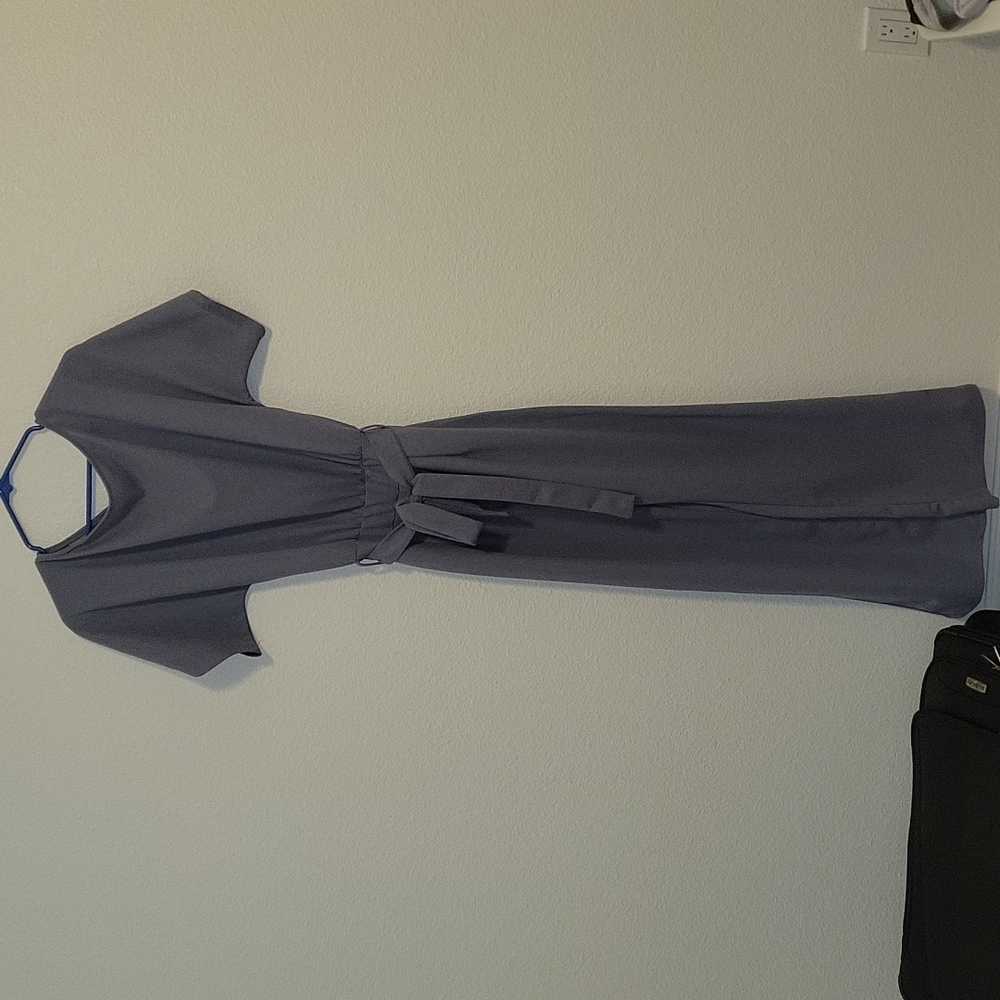 Small blue grey pantsuit